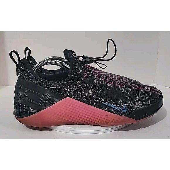 Nike React Metcon AMP Black Fury Pink Training Shoes Men's Size 9 - Picture 1 of 6